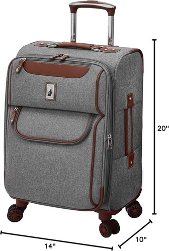 LONDON FOG Westminster Spinner Expandible Gris, 20" Equipaje de Mano - Imagen 2 de 18