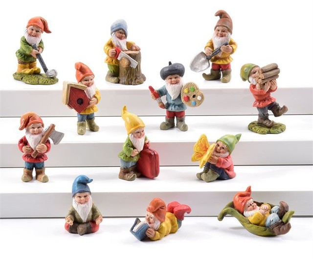 Miniature Dollhouse FAIRY GARDEN ~ Mini GNOMELAND Gnome Figurine w Ax