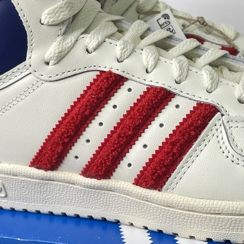 Women's Adidas Originals Top Ten RB Cream White/Vivid Red Athletic Shoes HQ1480 - Picture 6 of 11