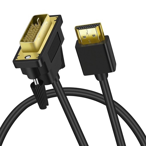 HDMI auf DVI KABEL ADAPTER KONVERTER HD TV MÄNNLICH GOLD 1,5 M MT METER - Bild 4 von 4