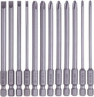 12 Pack 1/4 Inch Hex Shank Long Magnetic Screwdriver Bits Set 4 in Power Tools (