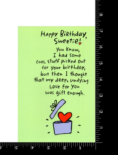 Divertida Tarjeta de CUMPLEAÑOS PARA AMANTE/CÓNYUGE/NOVIA/BF por American Greetings +✉� - Imagen 3 de 4