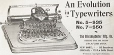 Original Scientific Keyboard No.7 BLICKENSDERFER TYPEWRITER Antique1898 Print Ad thumbnail