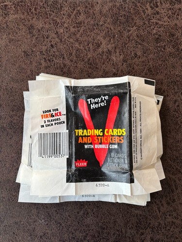 (6) 1984 Fleer V Visitors "They're Here!" Pack Wrappers - No Cards - Picture 1 of 2