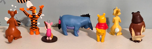 7 Piece Disney WINNIE THE POOH Kanga Roo Owl Piglet Cake Topper Toy PVC Figures - Picture 7 of 8