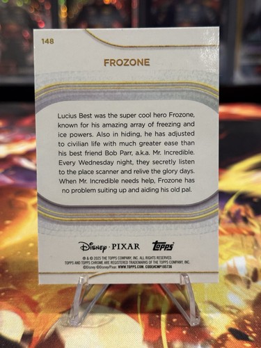Mini-diamantes refractor #148 Topps cromado Disney Frozone 2025 - Imagen 2 de 2