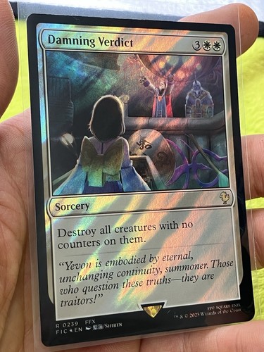 NM Surge Foil Damning Verdict, MTG, Final Fantasy, Magic, 239