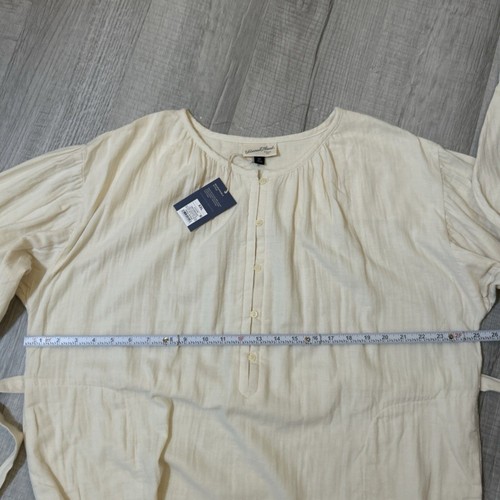 NWT Universal Threads Belted Long Sleeve Maxi Dress White Sand Size 2XL - Picture 20 of 24