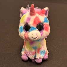 Ty Beanie Boos Wishful The Unicorn Plush Glitter Eyes 6"