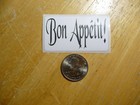 BON APPETIT STICKER DECAL 1 - 50 BULK PACK FUNNY CHEF KITCHEN RESTAURANT
