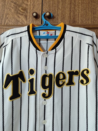 Hanshin Tigers Baseball Jersey Pro Spiritone Japan Shirt Stripe Men Size L - Picture 2 of 7