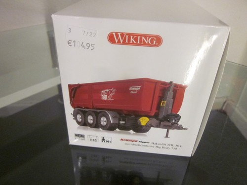 Wiking 077826 1:32 Krampe Hakenlift THL 30 L mit Abrollcontainer Big Body NEU !! - Bild 16 von 16