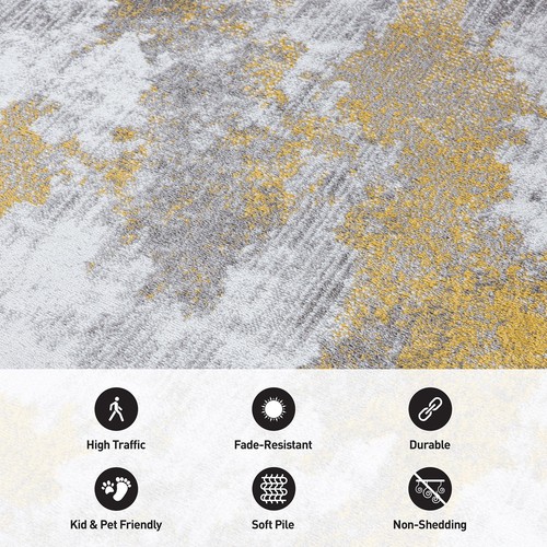 Rugshop Area Rugs Contemporary Abstract Elegance Carpet for Living Room 8x10 Rug - Picture 6 of 11