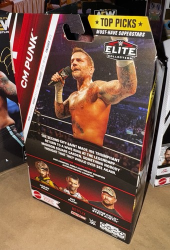 Lote de 5 figuras de lucha libre de élite CM Punk AEW & WWE - nuevas en caja - Imagen 8 de 11