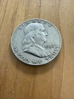 1957 D Franklin Half Dollar Circulated/Ungraded Very Good Condition