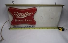 Vintage Miller High Life Lighted Bar Sign Champagne of Bottle Beer Wall Hang C10
