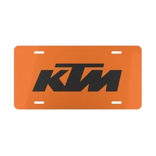 KTM Car Front License Plate Tag Vanity Style – Auto Metal Aluminum