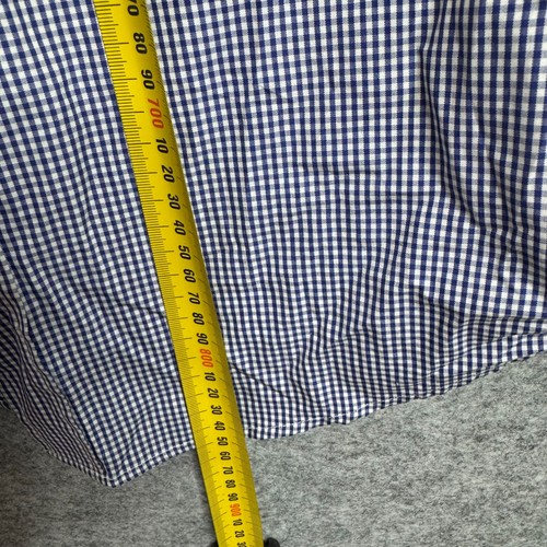 Brooks Brothers Shirt 17.5 36 Blue Check Long Sleeve 100% Cotton USA Men’s - Bild 3 von 11
