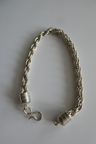 A937-800er Silber Armband Alt  Lang 17 cm Breit 4,8 mm Gewicht 10,5 Gramm - Bild 2 von 8