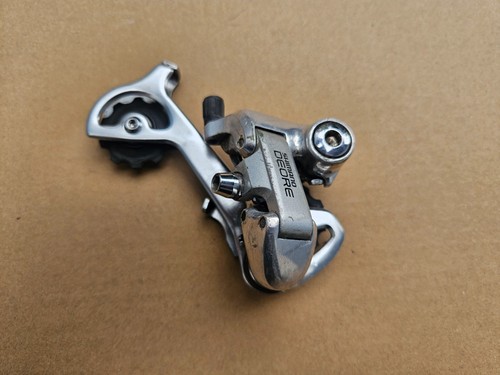 Vintage 80s Shimano Deore Rear Derailleur 6 Speed Long Cage RD-MT60 Japan - Picture 1 of 10