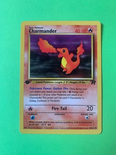Charmander 50/82 | Team Rocket 1st Edition | Pokemon TCG Common NM/ LP