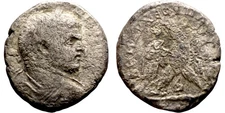 Roman Provincial BI Bilon Tetradrachm - 217-222 AD - Caracalla - Eagle