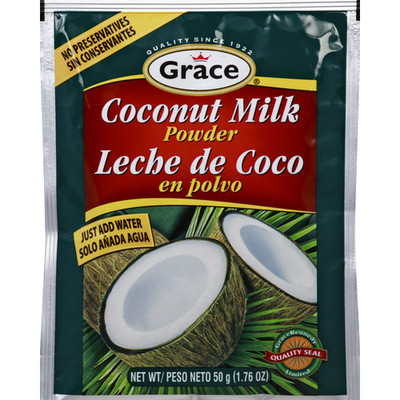 10-Pack Grace Coconut Milk Powder 1.76 Oz - Convenient & Versatile Pantry Staple