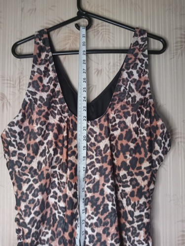 Damen Curvy S 22-24 Badeanzug TOLLE LÄNGEN LONGITUDE Leopard Schwarz 48-50 Brustumfang - Bild 3 von 10