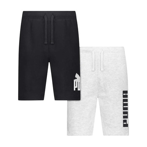 PUMA Boys' 2pk Performance Fleece Graphic Logo Short Set - Picture 3 of 5
