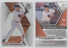 2021 Panini Mosaic White Sparkle Mosaic Prizm Mike Yastrzemski #9