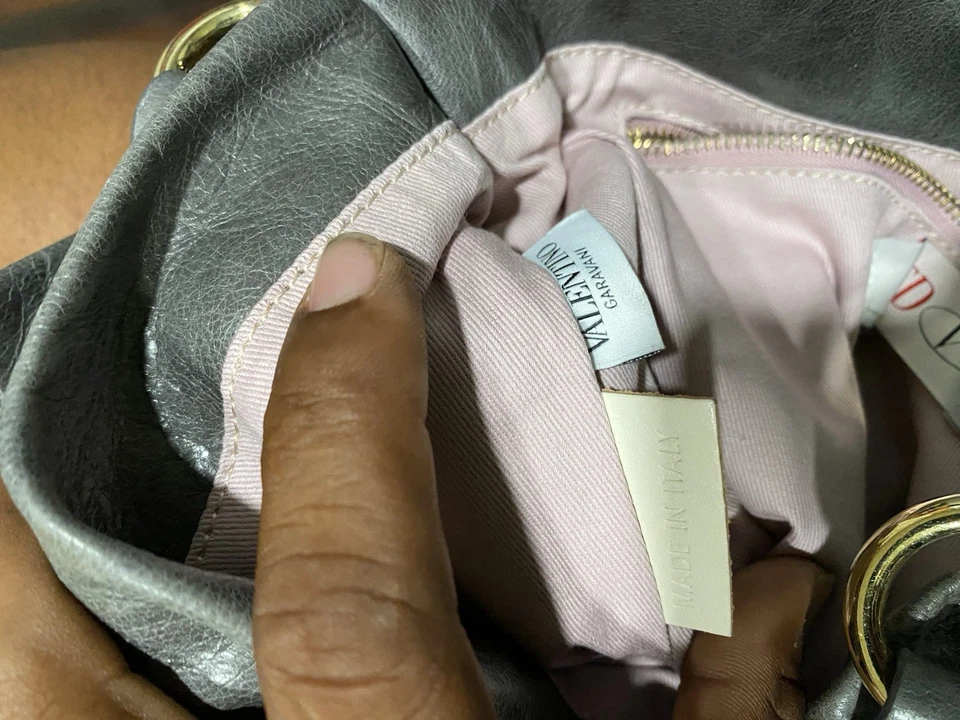 Bolso con lazo de cuero rojo Valentino Foto 4 de 4