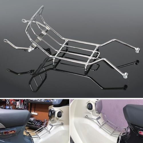 Chrome Center Rack Carrier Luggage Kit Compatible with JA48 JA58 Super Cub - Picture 3 of 8