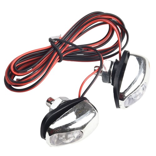 High Quality 2pcs Silver LED Windshield Washer Wiper Water Spray Nozzles - Picture 3 of 21
