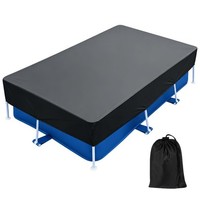 Poolabdeckung Rechteckig Wasser Staubdicht Uv-BestäNdig Abdeckplane 220X150Cm