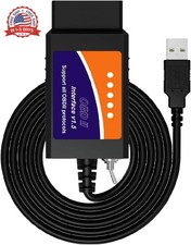 ELM327 OBD2 USB Adapter for Windows, ELMconfig Scanner with MS CAN/HS CAN Switch