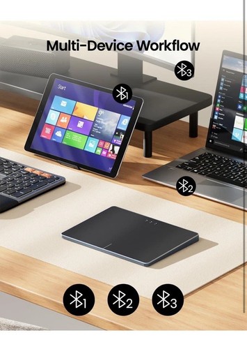 ProtoArc T1 Plus Wireless Bluetooth Trackpad for Windows 10/11 Large High Precis - Picture 4 of 11
