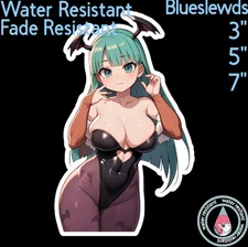 Darkstalkers Morrigan Aensland 3"/5"/7" Lewd Anime Laptop Bottle Sticker