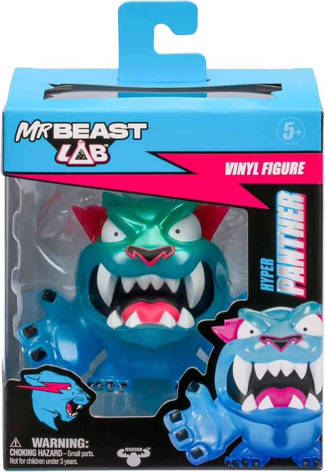 3 Pack MrBeast Lab Classic, Glow, Hyper Panther Vinyl Figure - New - Image 4 of 4