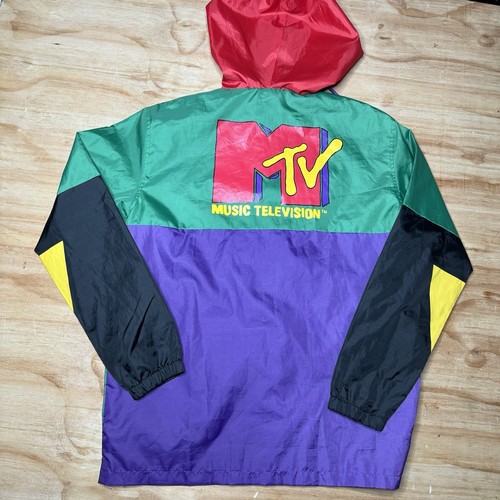 MTV Music Television Retro Color Block Windbreaker, 2020, Medium - Picture 2 of 6