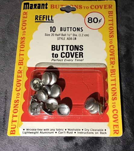 MAXANT #ADB-1R BUTTONS TO COVER 1/2" DIAMETER - Picture 4 of 6