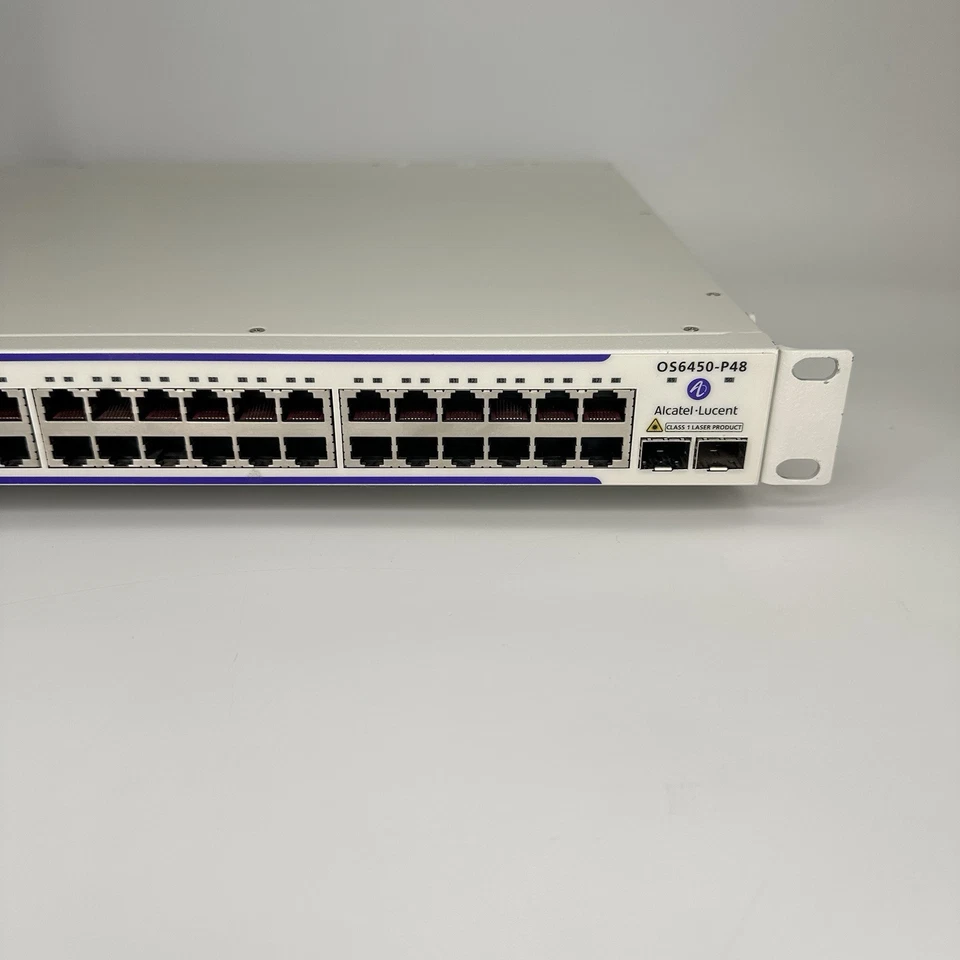 Gigabit Ethernet Switch PoE 48x 1G + 4x10G SFP+ | Alcatel Lucent OS6450-P48 - Image 4 of 4