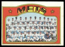New York Mets 1972 Topps #362 New York Mets VG+
