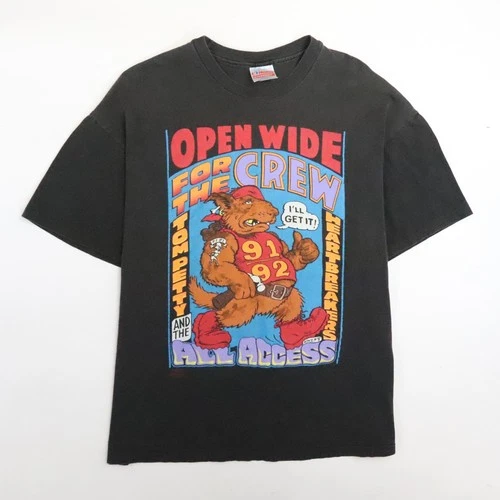 Tom Petty & The Heartbreakers Open Wide Crew T-Shirt 1990s vintage concert t-shirt, vintage, size XL, single stitch, B+ condition