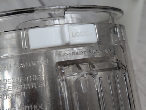 *Crack* - Cuisinart Replacement Chute + Pusher Food Processor DLC-10 DLC-118BGTX - Picture 7 of 11