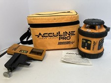 Johnson AccuLine Pro Self Leveling Rotary Laser Level 40-6515 W/Receiver