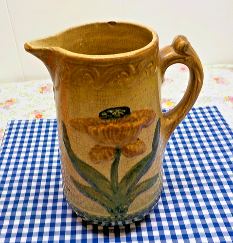 RARE Antique Roseville Pitcher no. 86 Daffodil pre 1916 Estate find - Picture 3 of 6