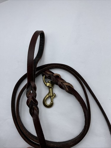 Echtleder robuste Hundeleine 6 Fuß lang 1/2 Zoll breit Hundetraining Leine - Bild 2 von 10