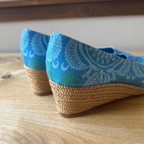 SANDALIA STUART WEITZMAN THEODORA & CALLUM 9 ALPARGATAS CUÑA PUNTA ABIERTA COSTA - Imagen 6 de 12
