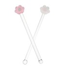 2 Pcs Drink Stirrer Cocktail Stirrers Swizzle Sticks Stirring Rod