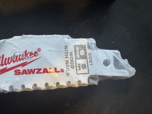 Milwaukee 48-01-2021 6 in. 5 TPI The Ax Sawzall Blade (25 pc value pack) - Picture 2 of 3